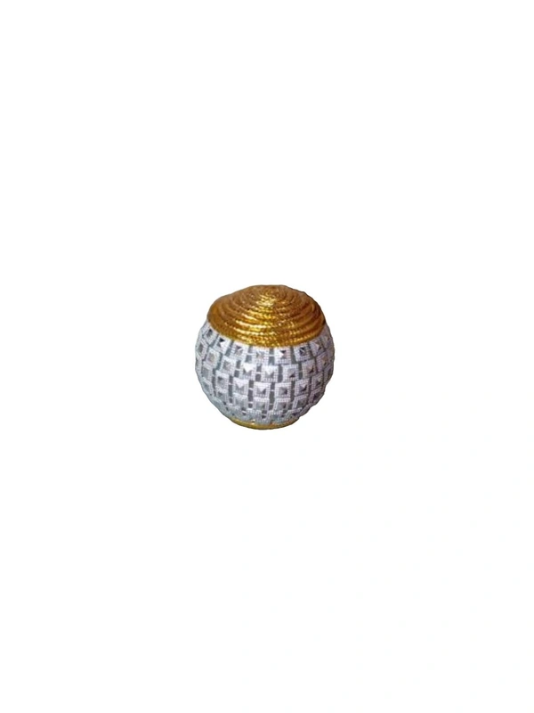 Diamond Ball Designed (Pack Of 25) - Big, Silver