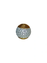 Diamond Ball Designed (Pack Of 25) - Big, Silver