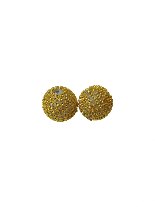 Golden Dotted Balls (Pack Of 25) - Small