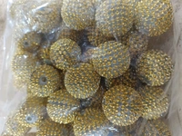 Golden Dotted Balls (Pack Of 25) - Small