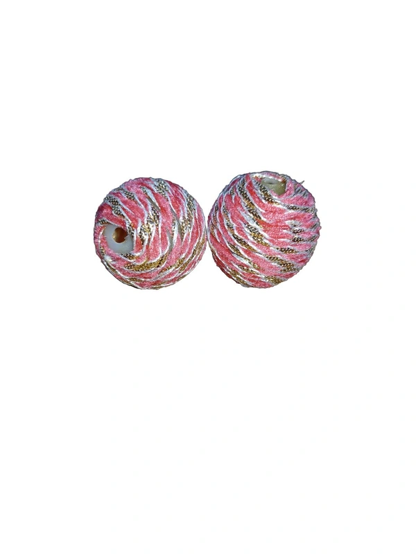 Pink Thread Design Ball (Pack Of 25) - Blush Pink, Small