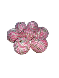 Pink Thread Design Ball (Pack Of 25) - Blush Pink, Small