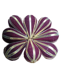Velvet Nariyal With Golden Strip (Pack Of 15) - Lotus