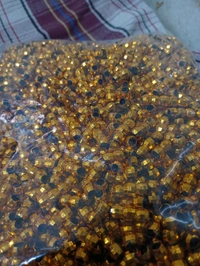 Eight Edges Beads (Pack Of 200 Grams) - Gold
