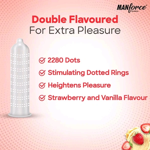 Zappy Store Strawberry Vanilla flavour Manforce - 3 Pack