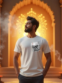 "Divine Gaze – Mahadev Edition" | The Watchful Eye of Lord Shiva - S, Black