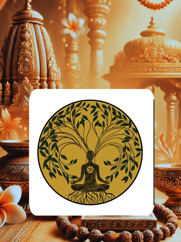 Shoptriangle  Sacred Bodhi Tree Meditation Fridge Magnet