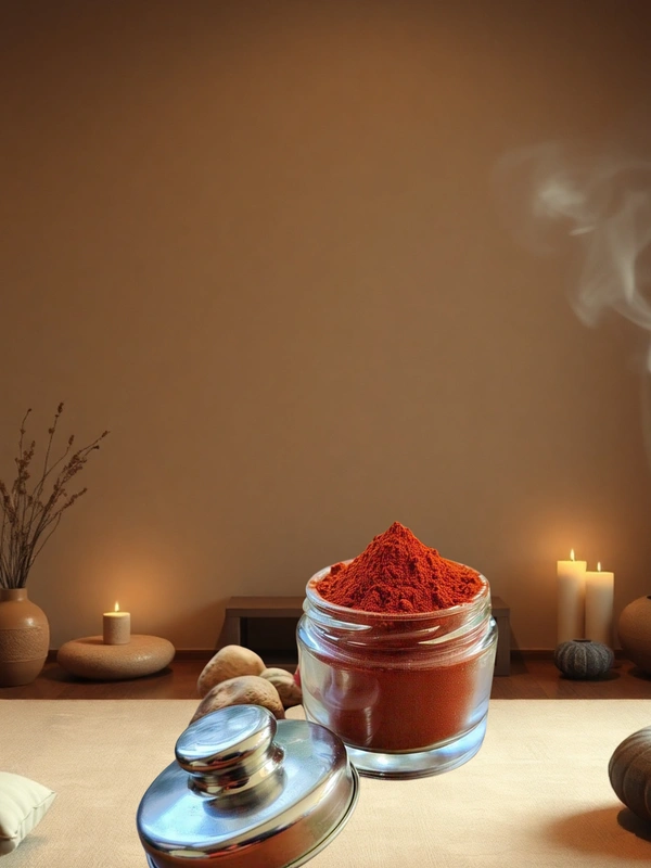 Akaama Sacred Red Sandalwood Powder (Laal Chandan – Premium Puja Grade)(100gm)