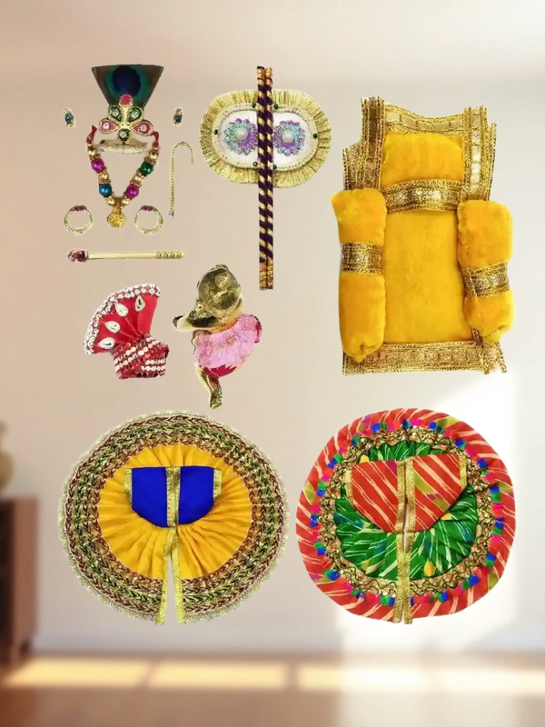 Kanha Ji (Laddoo Gopal) Sringar Box – The Divine Adornment Kit for Shri Krishna - 