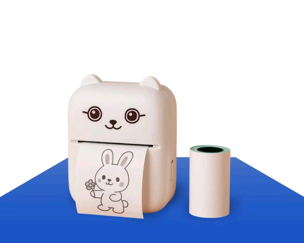 Bear-Themed Portable Thermal Printer