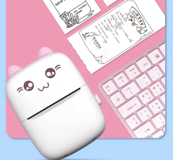 Bear-Themed Portable Thermal Printer
