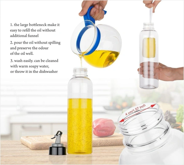 1L Oil Dispenser with Lid & Drip-Free Spout-BX2138