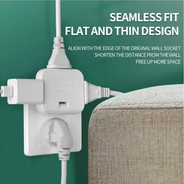 3-in-1 Foldable Wall Plug Adapter – Universal Socket Converter BX7219