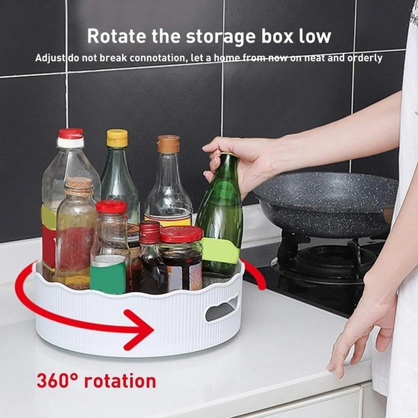 360° Rotating Organizer Tray | Multi-Function Turntable BX2938