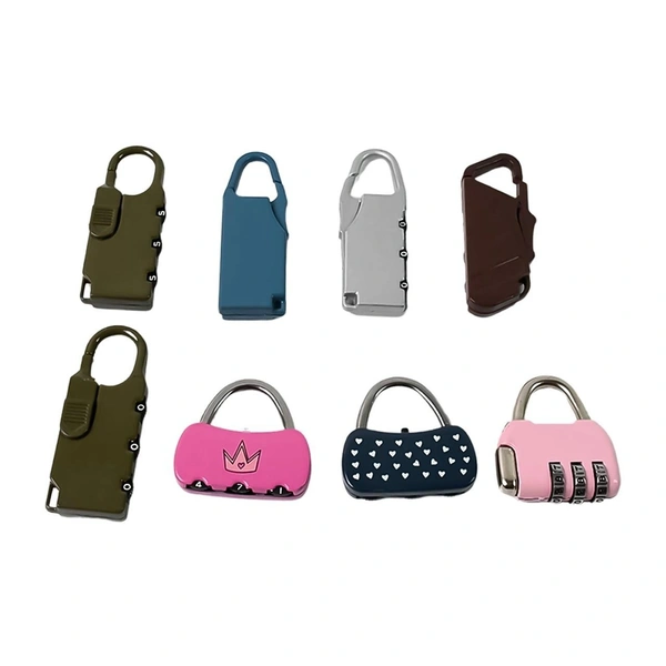 3 Digit Metal Combination Number Lock (Pack of 3 / Mix Design & Color)BX15812