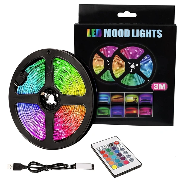 3M RGB LED Strip Lights, LED Mood Lights (1 Set) BX13460