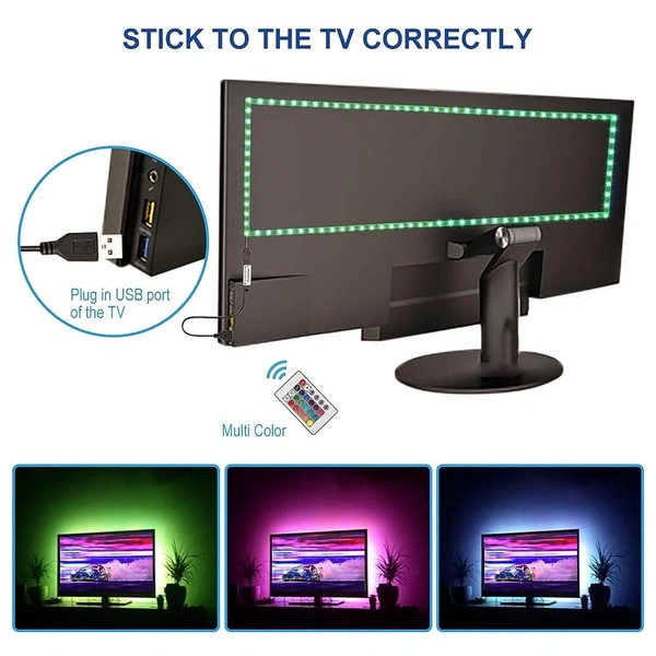 3M RGB LED Strip Lights, LED Mood Lights (1 Set) BX13460