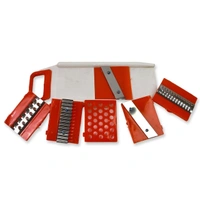 6-in-1 Plastic Vegetable Slicer, Cutter, and Fruit Dicer Grater Set BX12174