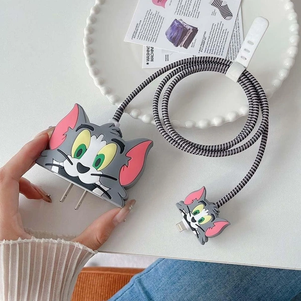 Cartoon Character Silicon Charger Case Cover For iP 18-20W (Mix Design / 1 Pc) BX13262