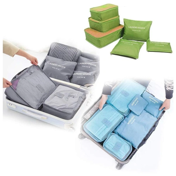 Cloth Organizer Pouch Laundry Zipper Bags (6 pcs) BX0192