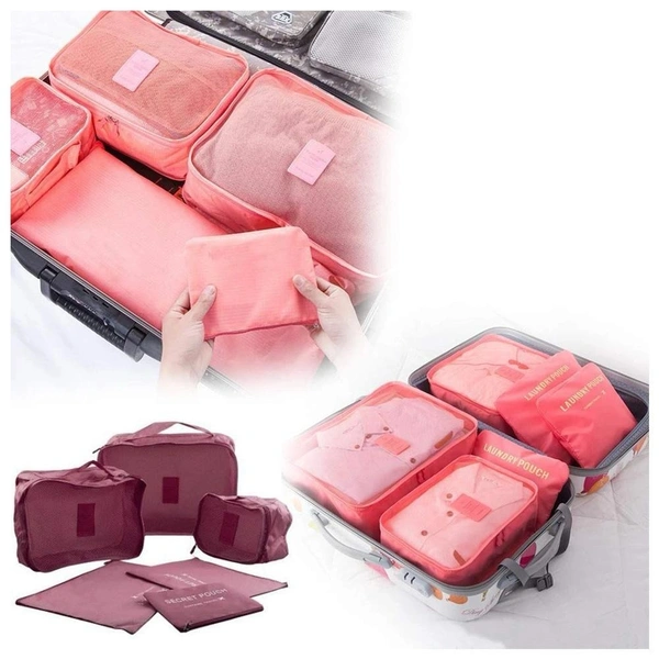 Cloth Organizer Pouch Laundry Zipper Bags (6 pcs) BX0192