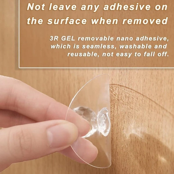 Crystal Clear Adhesive Cabinet Knob – Elegant & Functional (Pack of 3) BX17798