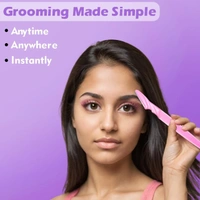 Eyebrow Painless Facial Hair Remover Razor for Face, Women and Men (3 Pack) BX1254