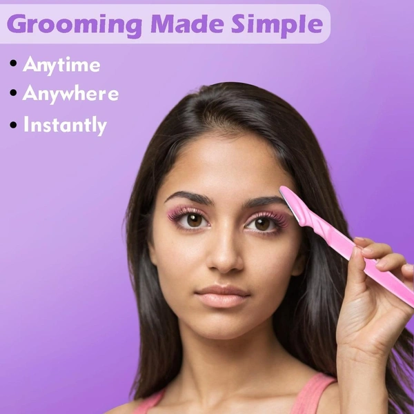 Eyebrow Painless Facial Hair Remover Razor for Face, Women and Men (3 Pack) BX1254