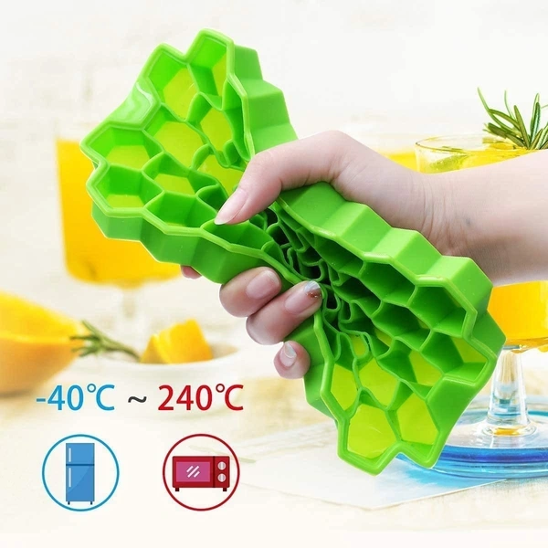 Flexible Silicone Ice Cube Tray – 37 Small Cubes - BX7161