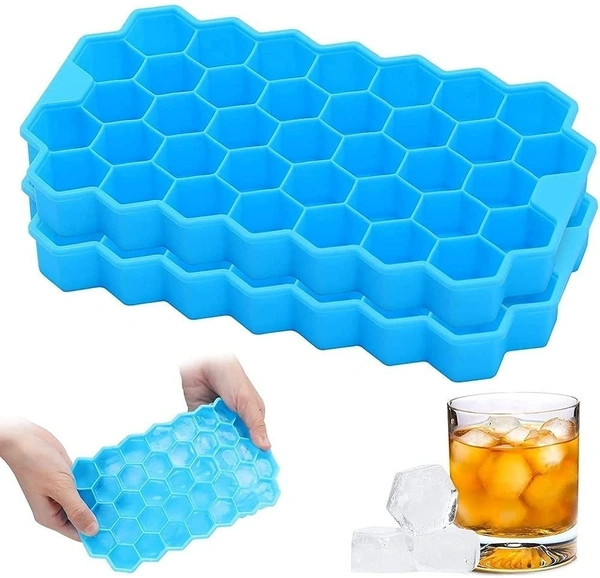 Flexible Silicone Ice Cube Tray – 37 Small Cubes - BX7161