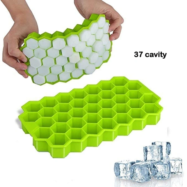 Flexible Silicone Ice Cube Tray – 37 Small Cubes - BX7161