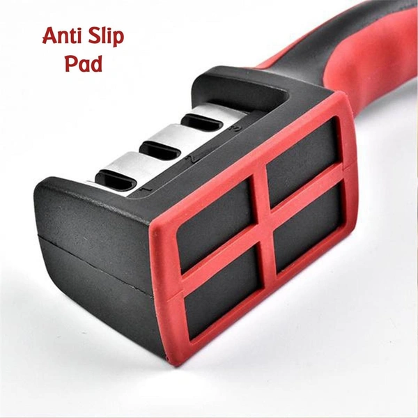 Manual 3-Stage Knife Sharpener – Red BX2051