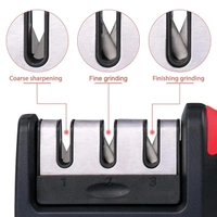 Manual 3-Stage Knife Sharpener – Red BX2051
