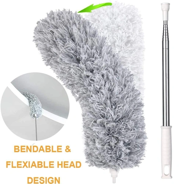 Microfiber Duster with 100-inch Extendable Handle | Telescopic & Bendable BX1279