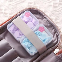 Mini Portable Travel Soap Paper Sheets – Flower Shape (100 Pcs Set Approx / Mix Color) BX18575