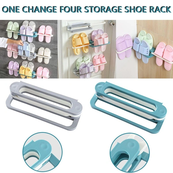 Multifunction Folding Slippers / Shoes Hanger Organizer Rack BX1122