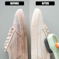 Multifunctional Scrubbing Brush with Liquid / Soap Dispenser, Cleaning Brush with Liquid / Soap Dispenser, Shoe Brush for Cleaning, Cloth Cleaning Brush with Handle Liquid Shoe Brush For Shoe Clothes (1 Pc) BX17928