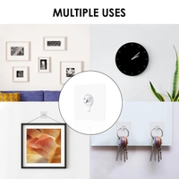 No-Drill Multipurpose Adhesive Wall Hooks – Secure & Damage-Free Hanging (Pack of 10) BX15787)