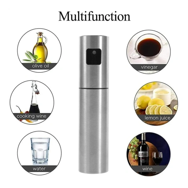 Oil Spray Bottle for Dosa | Food Grade Stainless Steel Oil Spray Bottle (100 ML)  BX