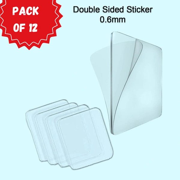 Strong Double-Sided Nano Adhesive Tape – Waterproof & Removable Pack of 12 BX1777