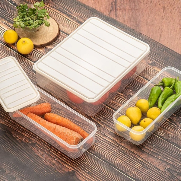 Plastic Food Storage Container for Fridge (3 Pcs Set) BX5637