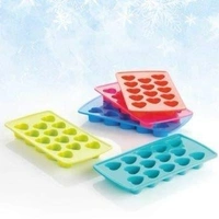 Plastic Heart-Shaped Ice Cube Tray – 14-Cube Mold for Freezer (Pack of 2) BX1133