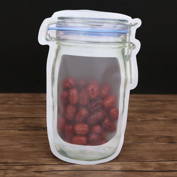 Reusable Airtight Mason Jar Zipper Bag – 1000ml BX1075