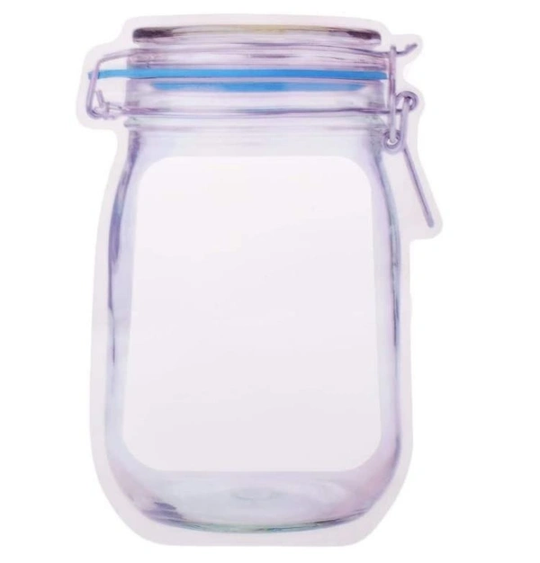 Reusable Airtight Mason Jar Zipper Bag – 1000ml BX1075