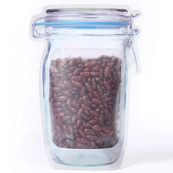Reusable Airtight Mason Jar Zipper Bag – 1000ml BX1075