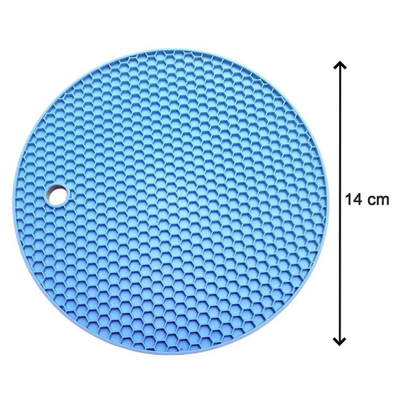 Silicone Trivet for Hot Dishes & Pots – Heat-Resistant Hot Pads (Pack of 2) BX4913