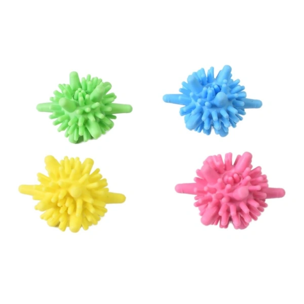Soft Star Laundry Dryer Balls (4 Pcs, Multi-Color) – For Washing Machine BX18594