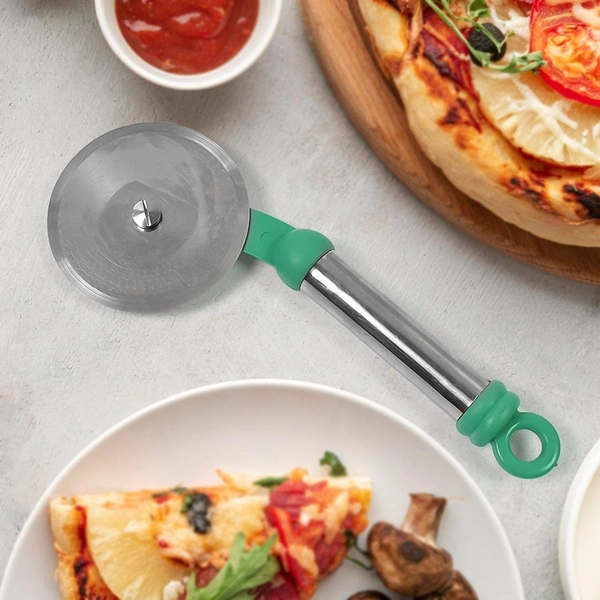 Stainless Steel Pizza Cutter Wheel – Easy & Precise Slicing BX12198