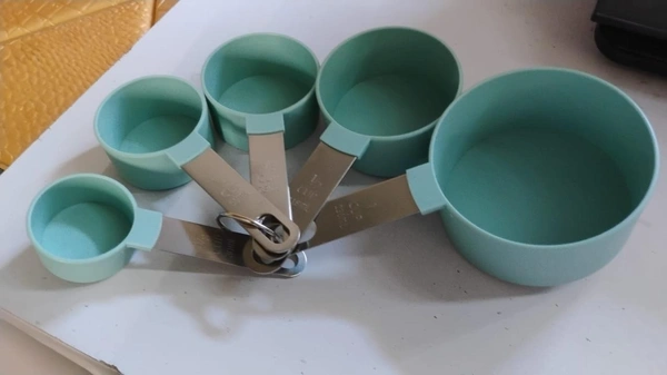 Stainless Steel & Plastic Measuring Cups (5-Piece Set) -BX12114