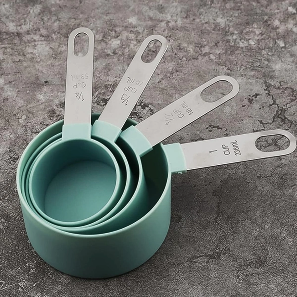 Stainless Steel & Plastic Measuring Cups (5-Piece Set) -BX12114